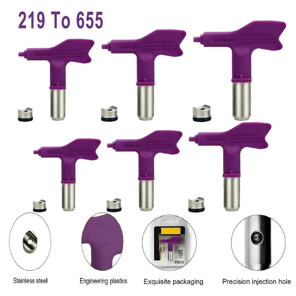 Airless Spray Tip Purple Replacement Tungsten Steel Wide Range Of Sizes The Real Color Of The Item May Be Slightly