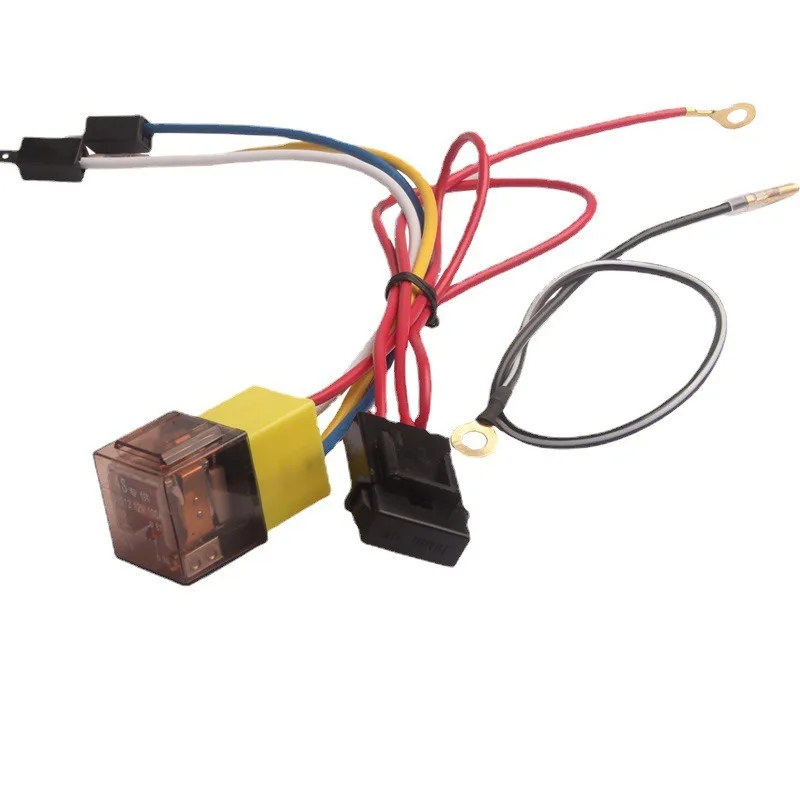 100A Snail Horn Relay Wiring Harness Kit, 12V/24V Electric Air Horn Modification Parts