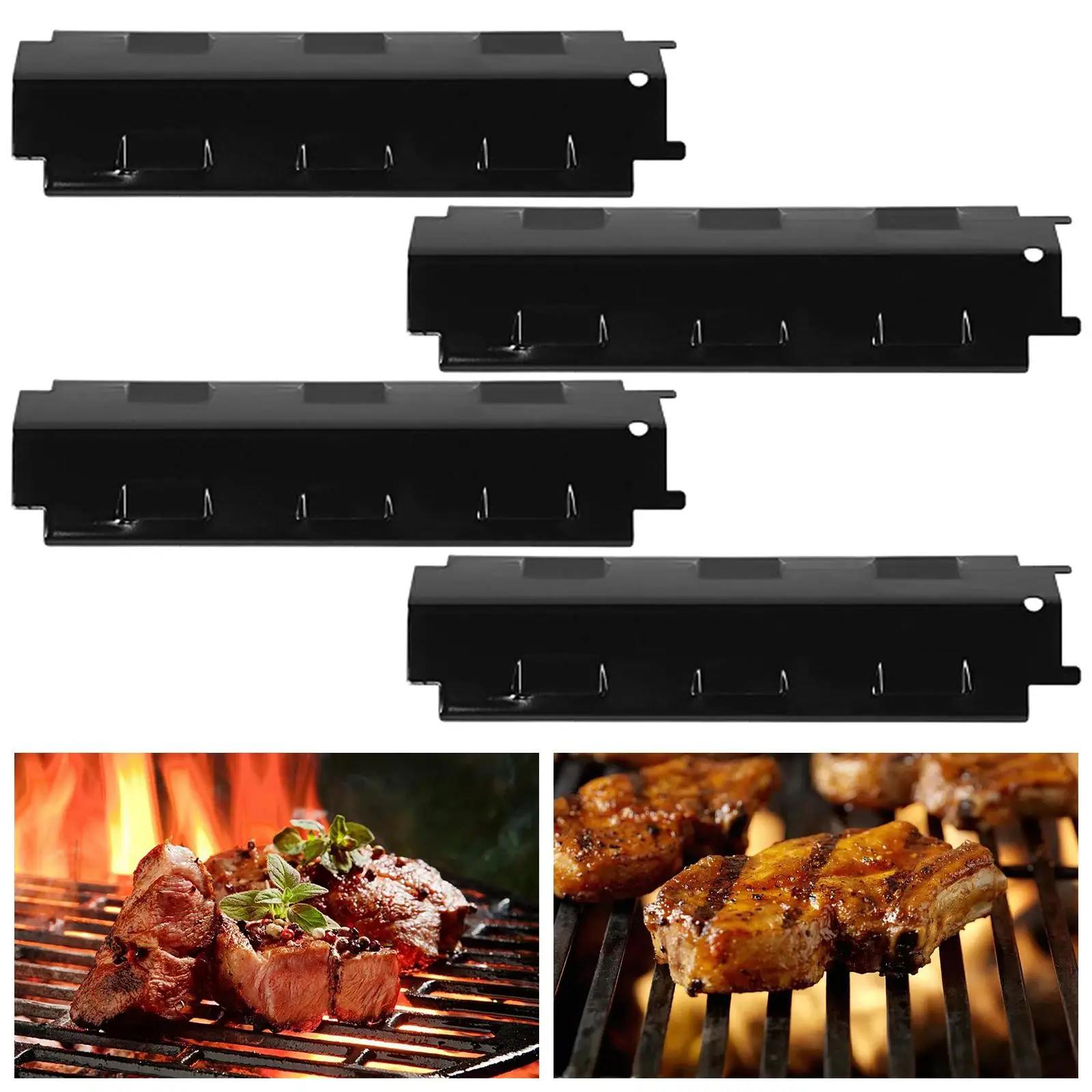 

4Pcs BBQ Gas Grill Heat Plates Grill Heat Plate for Xh00120 463234511 463234513 463239915