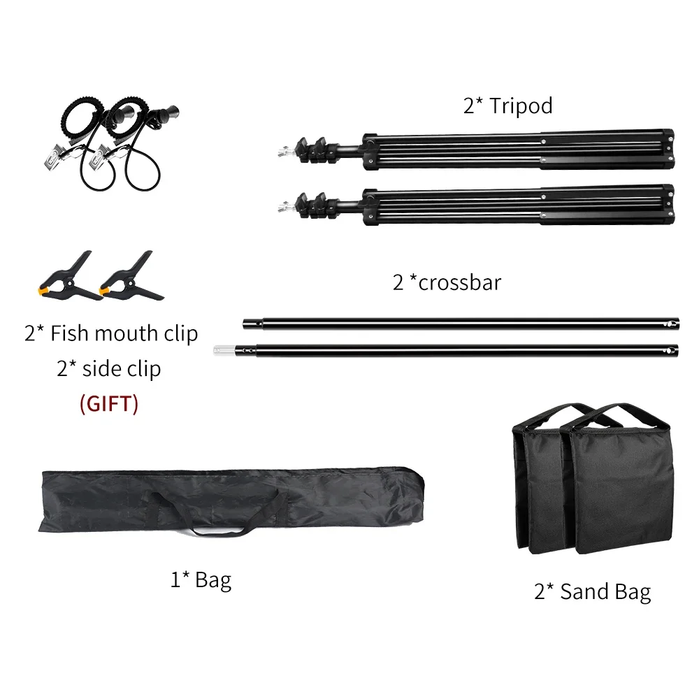 SH 2.6m * 3m ชุดปรับฉากหลังสําหรับถ่ายภาพงานแต่งงาน Photo Studio ฉากหลังวิดีโอพื้นหลังกรอบ