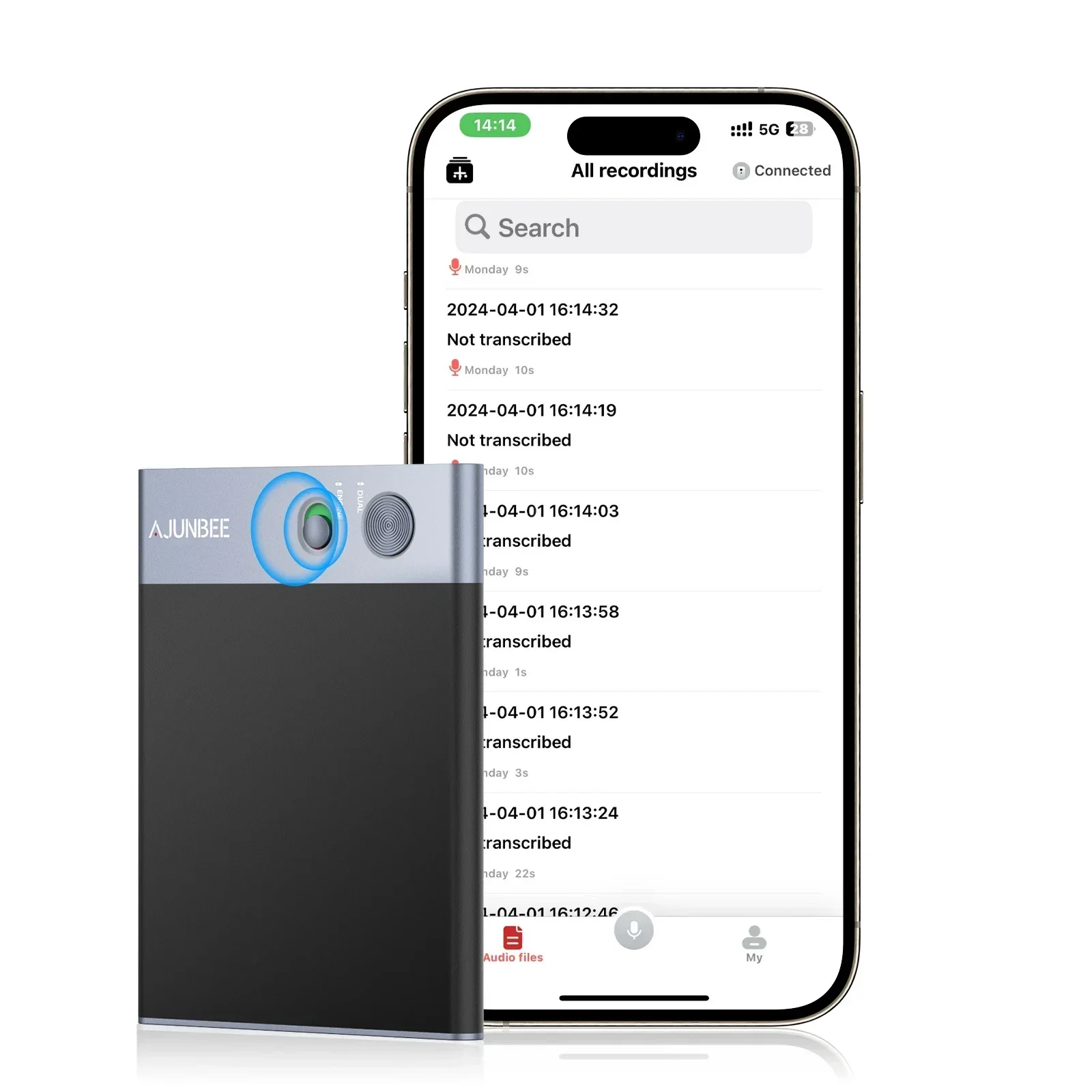 AI Voice Recorder, ChatGPT Note Voice Recorder App Control, Transcribe Summarize and translation for Lectures, Meetings, Ca