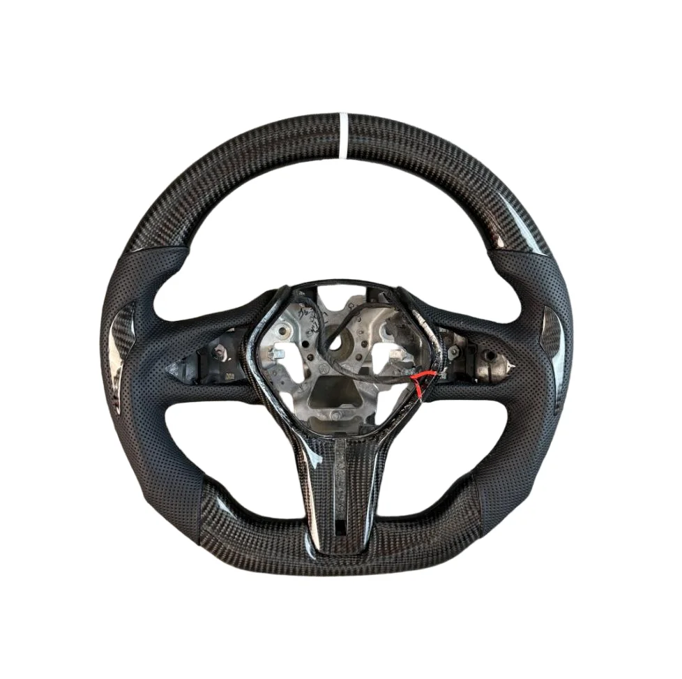 Factory Direct Supply Customizable Leather Carbon Fiber Car Steering Wheel Fits Infiniti FX35 G25 G37 Q50 Q60 Q70 350Z