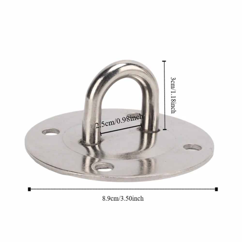 1 مجموعة دائم الحديد السقف شنقا كيت الثقيلة الفضة العين سقف هوك تعليق قوس هوك اللكم أكياس #6