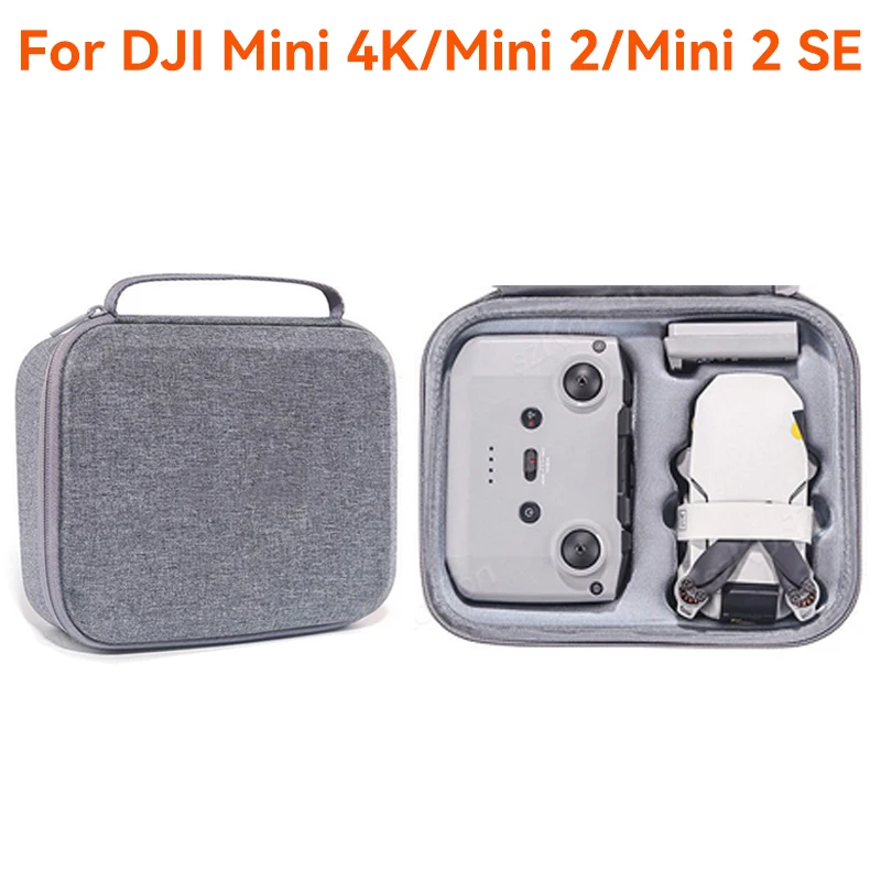 حقيبة حمل للتخزين لـ DJI Mini 2/Mini 2 SE/MINI 4K بطارية توصيل خارجي صندوق التحكم عن بعد ملحقات حقيبة اليد المحمولة الواقية