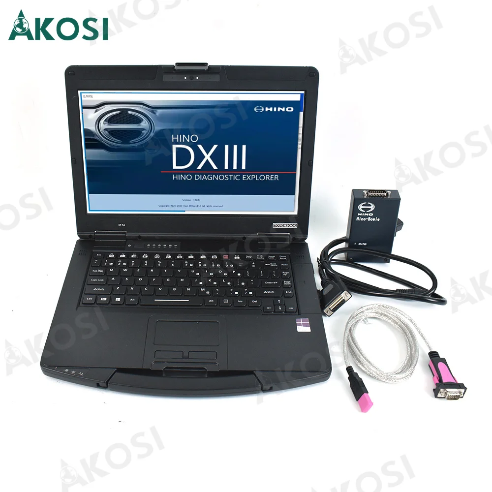 V3.16 With software For Hino Truck Diagnostic Tool Explorer Engine Data Viewing DX Excavator Truck and CF54 laptop