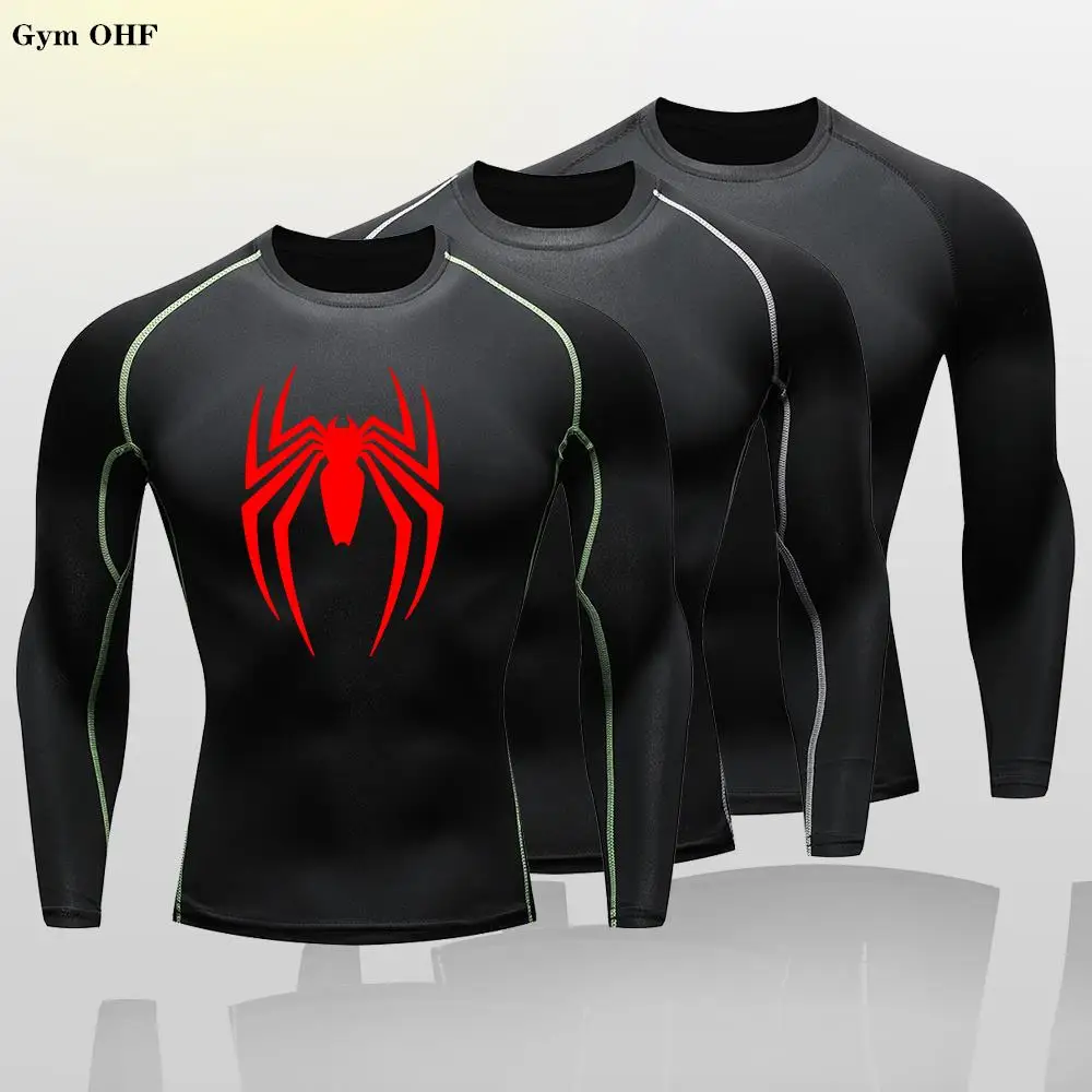 Anime Print Compression T Shirt For Kid's Gym Workout Fitness Running Summer Short Sleeve Top Tee Quick Dry Athletic T-Shirt Boy