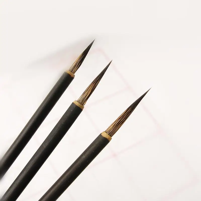 Professional Chinese Calligraphy Mouse Whiskers Brush Fine Bristle for Ink Writing Painting Artist Creation Hobby Use