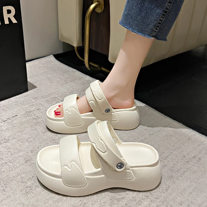 

Short Errands Women Summer Sandals Anti Slip Lightweight Body Flexible Movement for Grocery Runs Neighborhood Walks and Daily