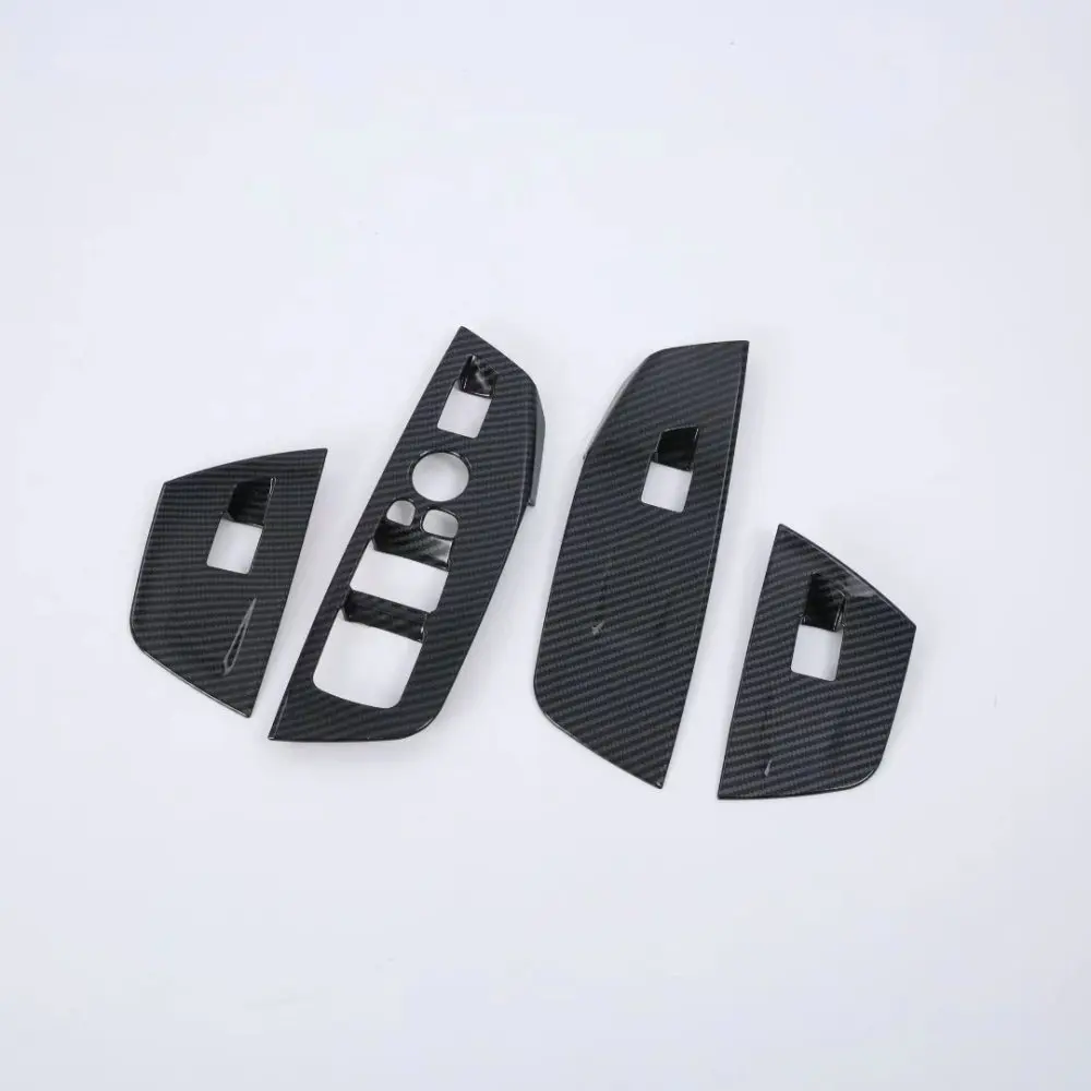 

For BMW X3 G01 2022 2023 Carbon fiber Car Window Glass Lift Switch Button Cover Trim Sticker Accessories