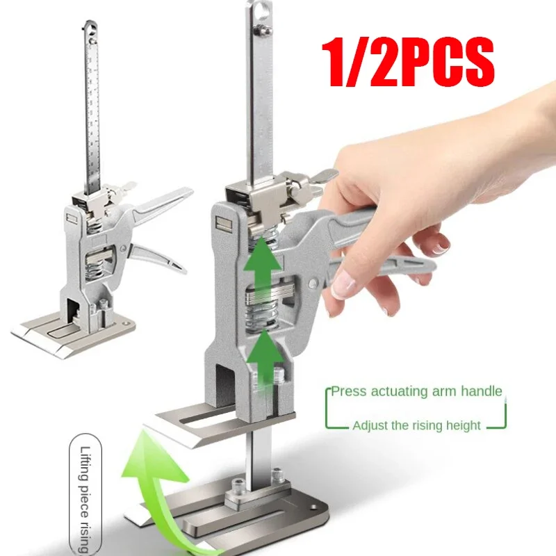 1/2PCS Hand Lifting Tool Set Labor-Saving Arm Jack Door Panel Drywall Board Lifter Tile Height Adjuster Elevator Tool