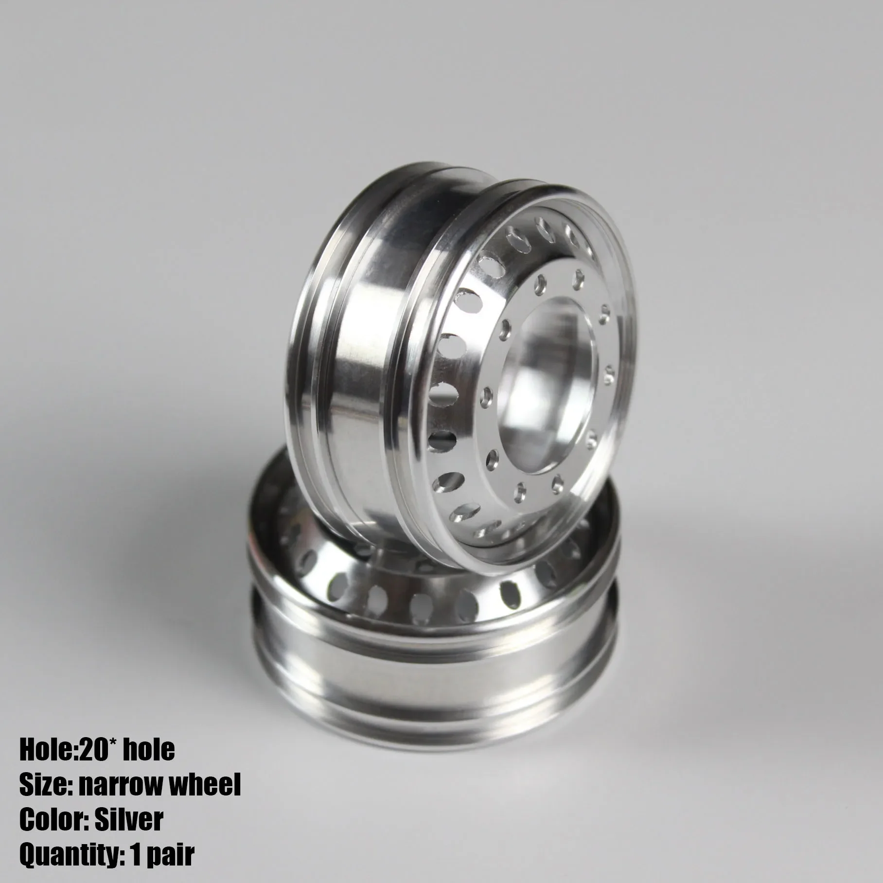 1 Pair Metal Front/rear Hub Wheel Spindle Head Brake Drum for 1/14 Tamiya RC Truck Scania 770S MAN Benz Actros 3363 Volvo Car