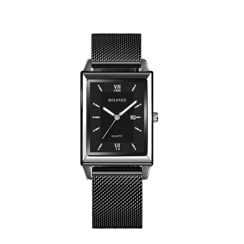 Men's Luxury Calendar Date Leather Watch