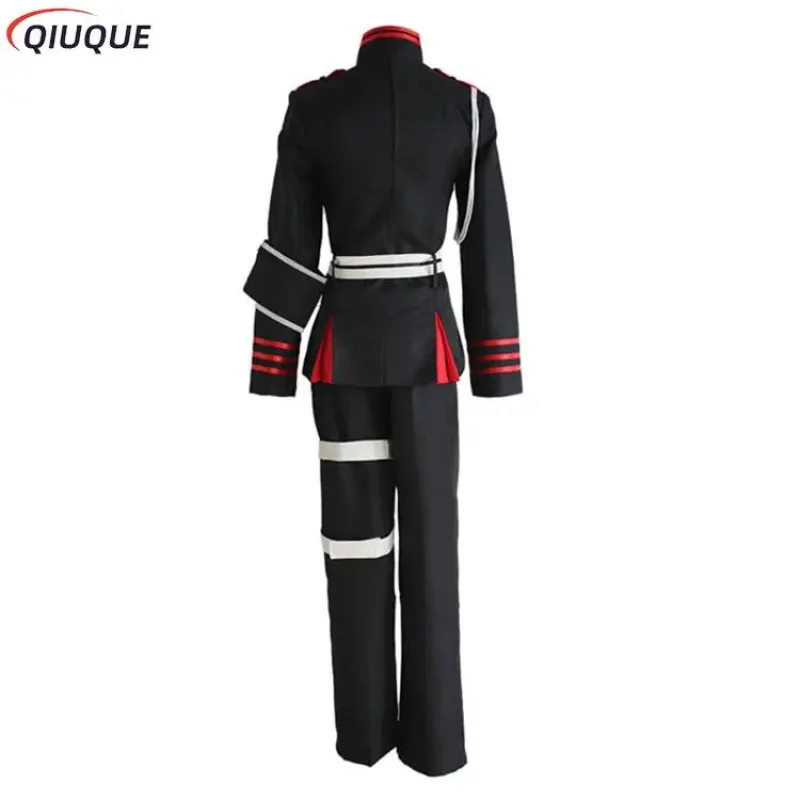 

Ichinose Guren Cosplay Seraph of the end Cosplay Costume Wig Anime Owari no Seraph Military Uniforms Men Black Suit Outfits