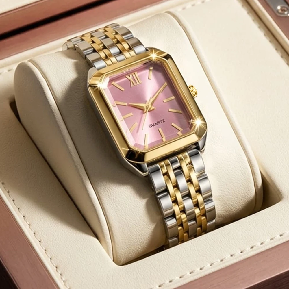 1Pc Unisex Jewelry Watch Women's Wristwatch Accessories Gold Fashionable Elegant Trendy Classic Exquisite Luxury Quartz Watch Y2K Party Gathering Daily Wear Birthday Holiday Gift Travel Vacation