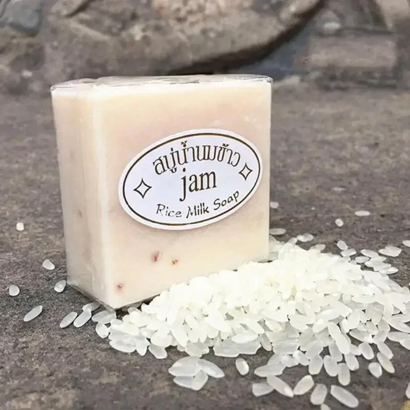 Thailand JAM Rice Milk Soap Handmade Soaps Goat Milk Soap Rice Soap Whitening Milk Whitening Soaps Body Faces Cleaning Wholesale