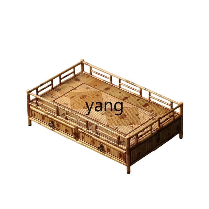 LHH original bamboo large mat surface and fine skin are all covered with tray tea set storage