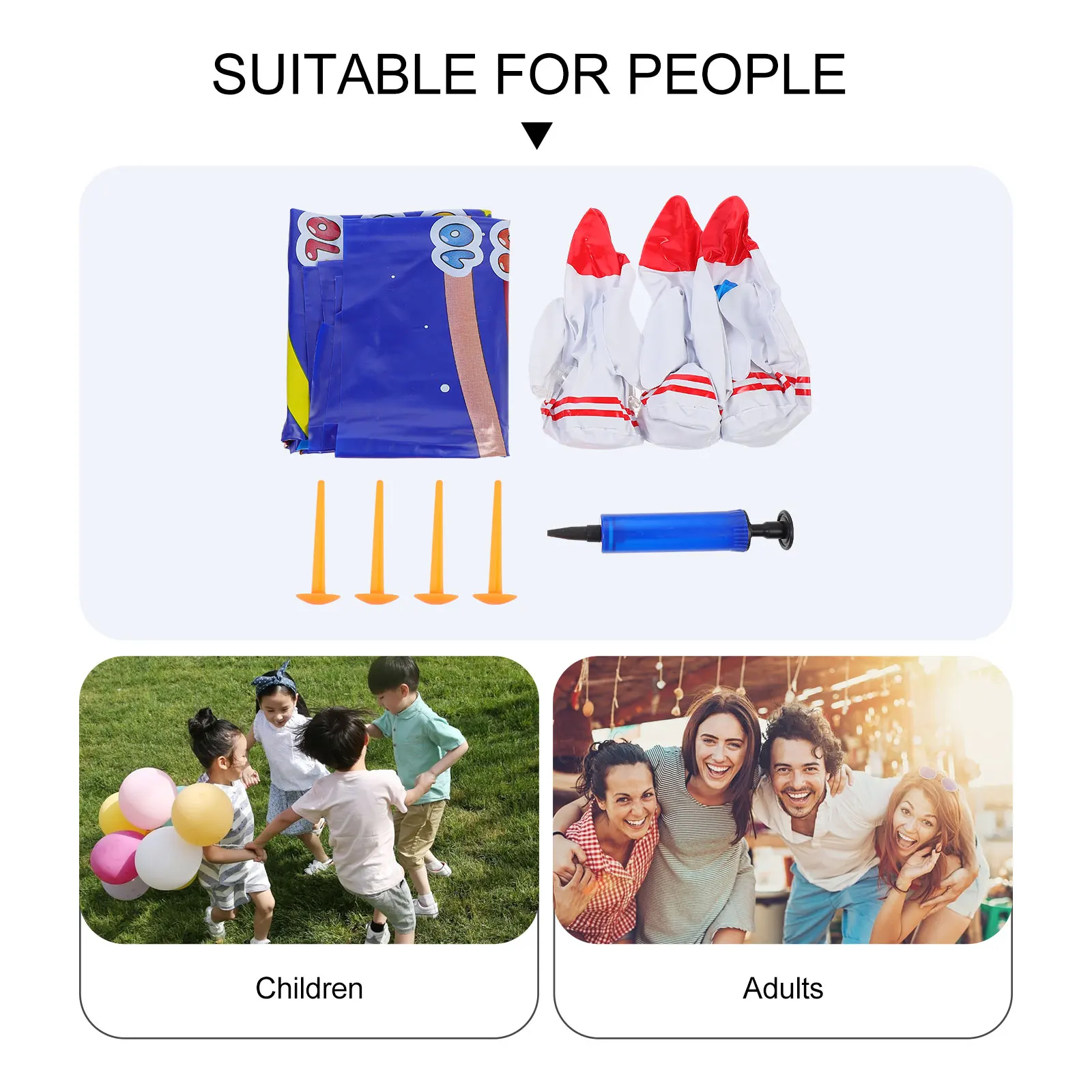 

1 set Inflatable Rocket Sandbag Outdoor Family Game Kids Dart Toy Educational Play Backyard Darts for Children