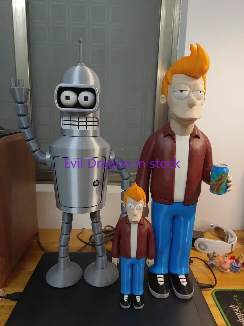 ในสต็อกการ์ตูน Futurama Fry & Bender Action Figure ของเล่นของขวัญคอลเลกชัน