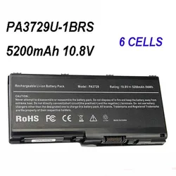 PA3729U-1BRS PA3730U-1BRS PA3729U-1BAS 5200mAh 10.8V Laptop Battery For Toshiba Qosmio X500 X505 P500 P505 P505D G65 G60
