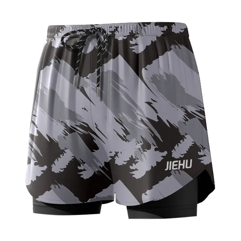 

Summer Hawaiian Beach Shorts Casual Surfing Board Shorts Swimwear Trunks Double Layer Boyshort Sports Pants