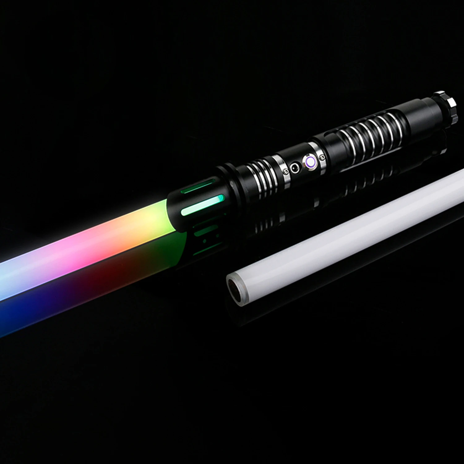 TXQSABER RGB Pixel heavy dueling laser sword Smooth Swing Metal Handle lightsaber Cosplay FOC jedi sword 27 soundfonts foc force