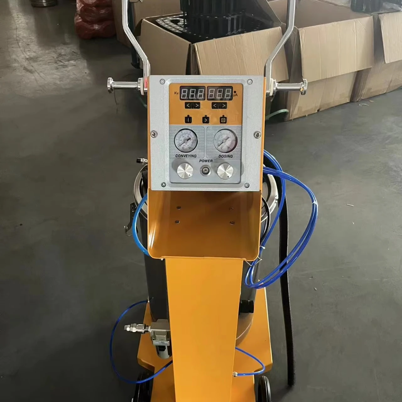 KFB-618 High Quality Portable Powder Equipment 300-400g/min Spray Capability New Steel Metal Includes Engine Pump Curing Oven