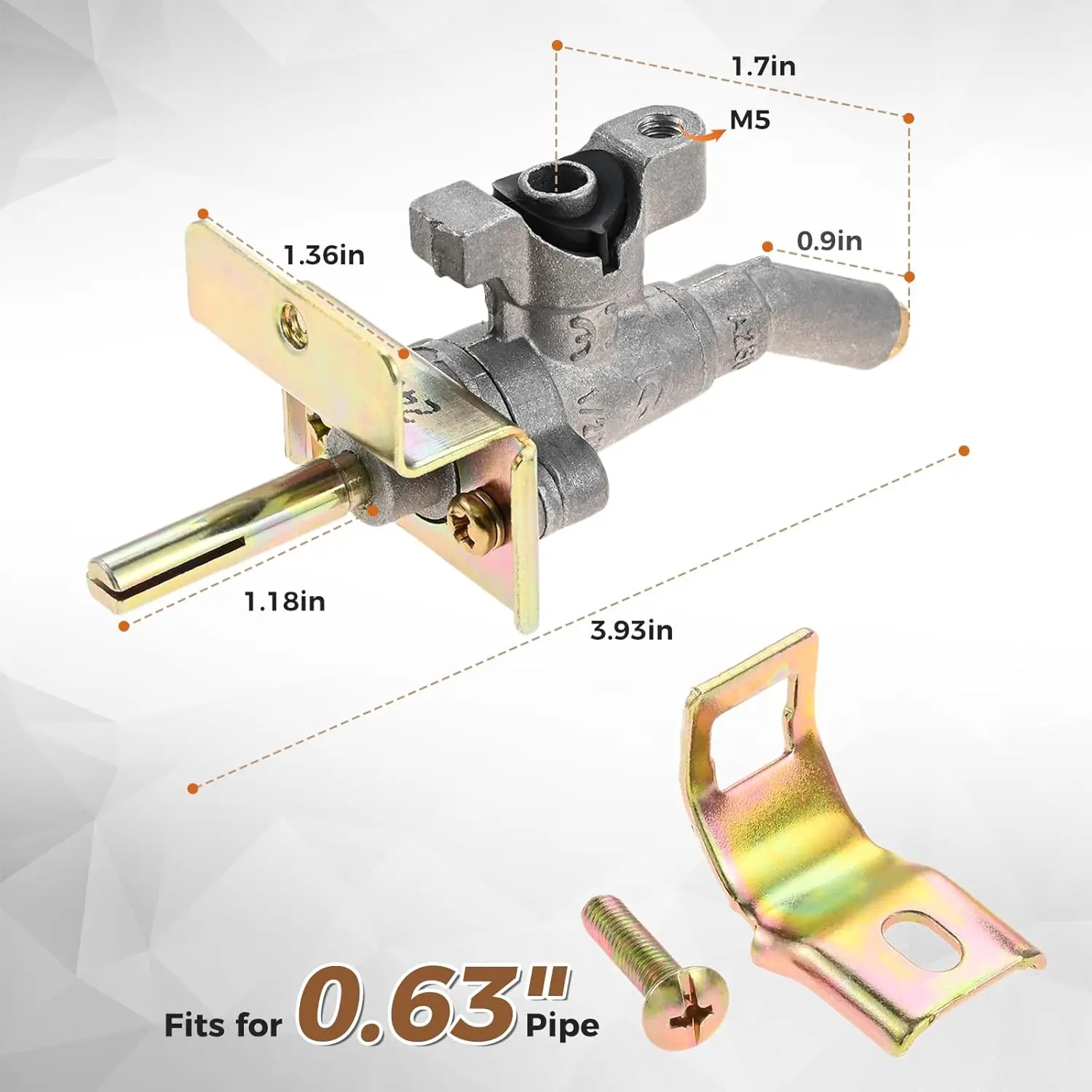 Manifold Main Burner Control Valve Replacement Parts for Weber Spirit(2013-Current)Spirit II E-210/310/315/320 Grill for LP Gas