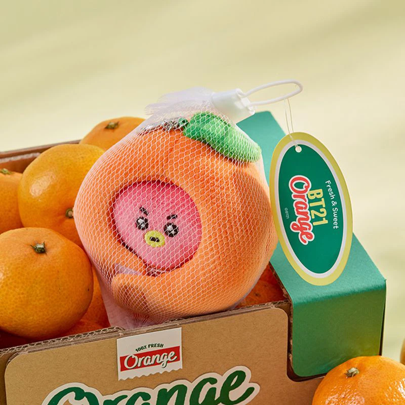 سلسلة Line Friends البرتقالية اللطيفة على شكل مفتاح هزلي تاتا هدايا للأطفال مجموعة ألعاب حقيبة مدرسية قلادة الديكور الداخلي