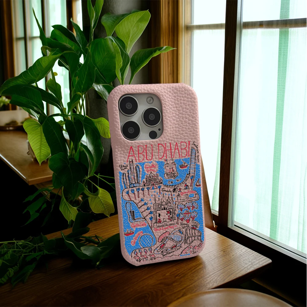 حافظة هاتف عاصمة ABU DHABI لهاتف آيفون 16 15 14 plus 13 12 11 pro max حافظة فاخرة مضادة للسقوط فوندا حافظات جرافيتي حضرية carcasa