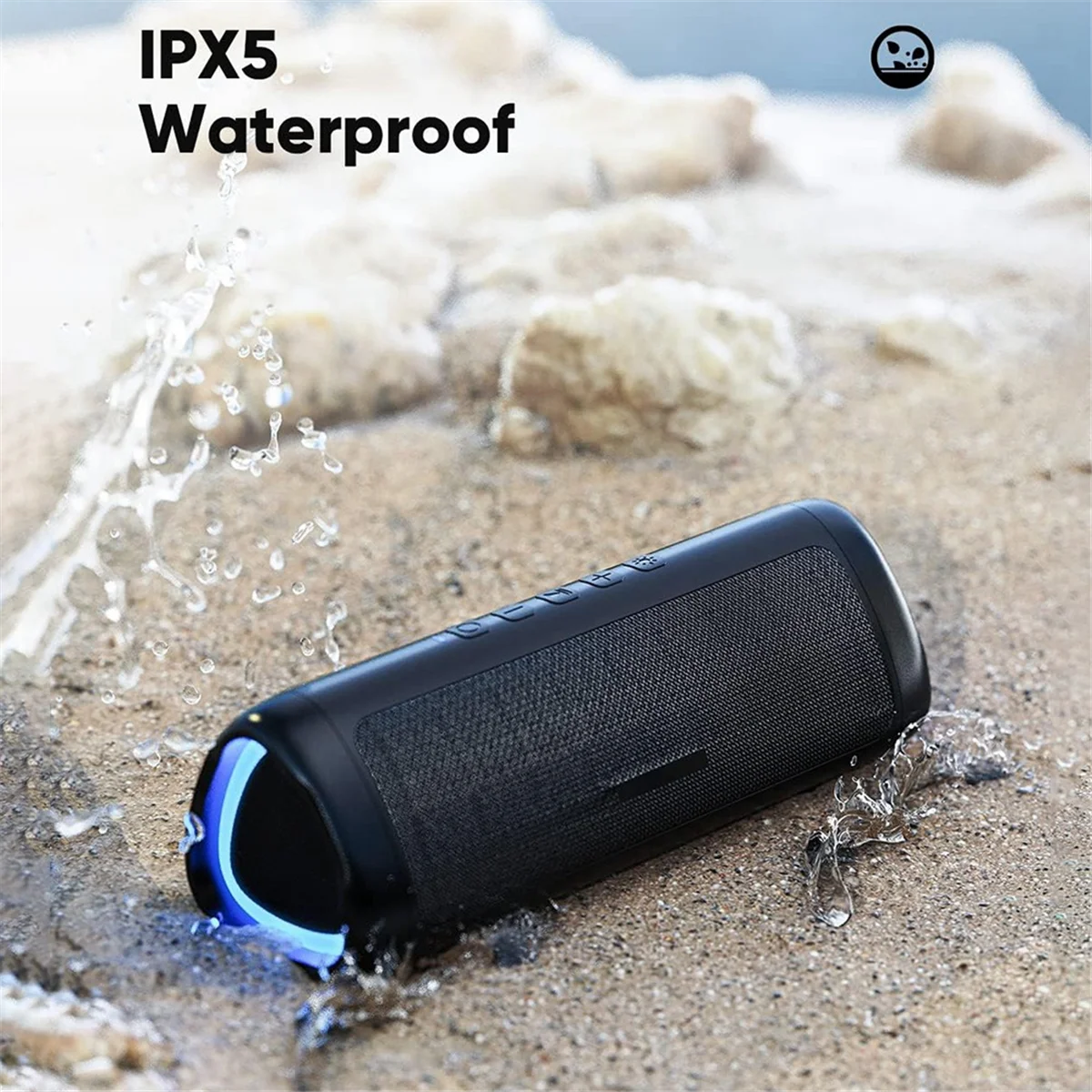 مكبر صوت بلوتوث 5.3 فعال TWS IPX5 مقاوم للماء RGB مكبر صوت لاسلكي