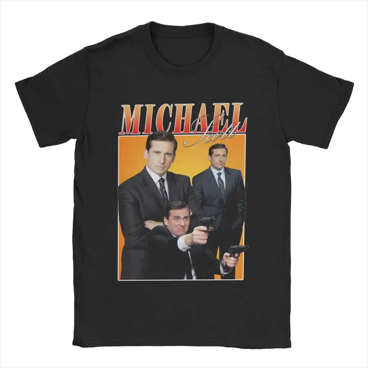 T-shirt manches courtes col rond homme, humoristique, en coton, The Office Michael Scott zones age, cadeau d'anniversaire