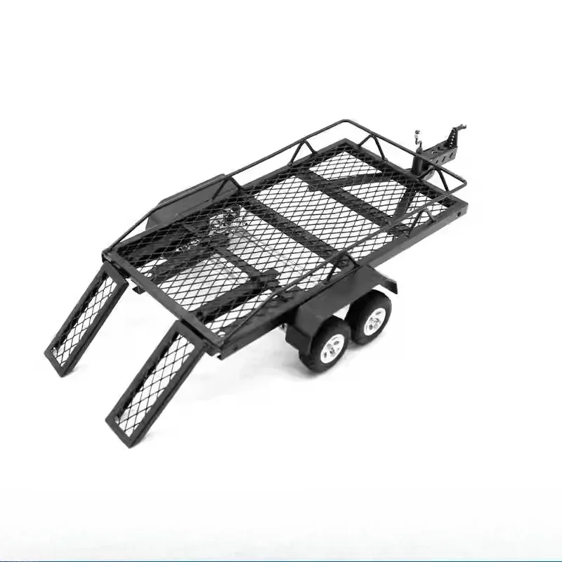 1:24 metal rc carro reboque carga transportadora para trx4m scx24 fms24 fms18 diy rc carro atualização peças acessórios