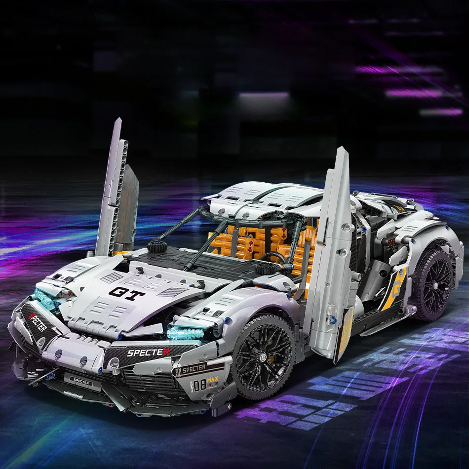 Koenigsegg racing car creative static model, high-difficulty assembly model, puzzle toy, birthday gift