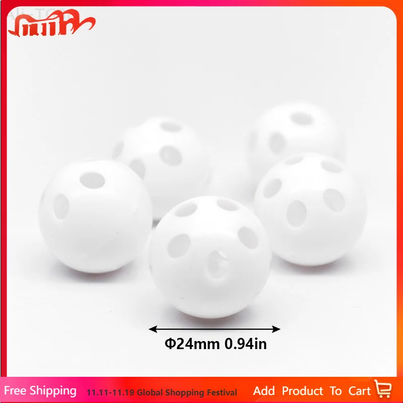 

10pcs 24mm Infant Toy Accessories Plastic Rattle Bell Baby Rattle Customized Children's Rattle Ball