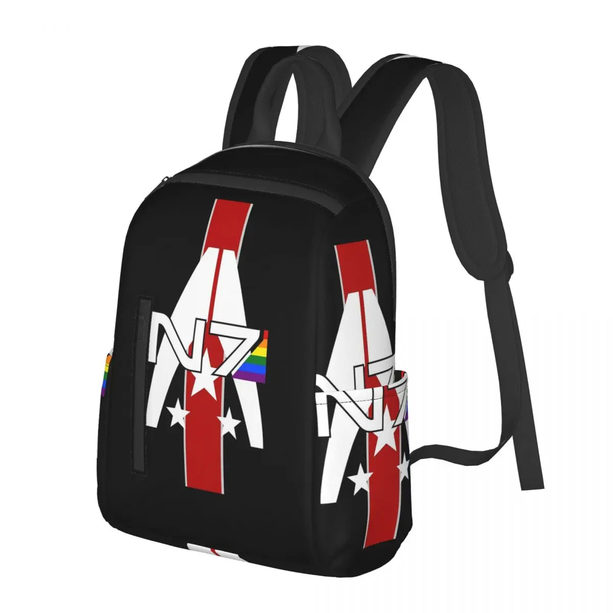 

N7 Pride, Mass Effect Student Backpack School Bag Hiking Travel Daypack for Men Women Fashion Bookbag Shoulder Bags