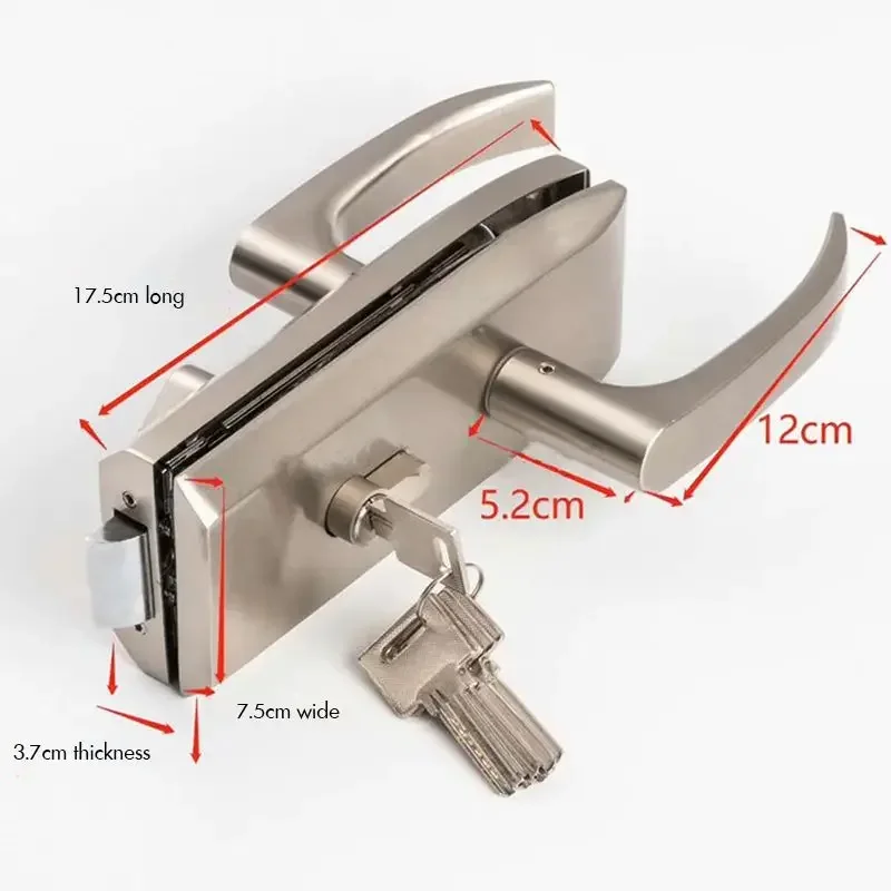 Entrance Passage Lever ประตูความเป็นส่วนตัวประตู Lever พร้อมล็อค,5 ปุ่ม, สําหรับเดี่ยวเปิดประตู, สังกะสีอัลลอยด์ความแข็งแรงสูง вя