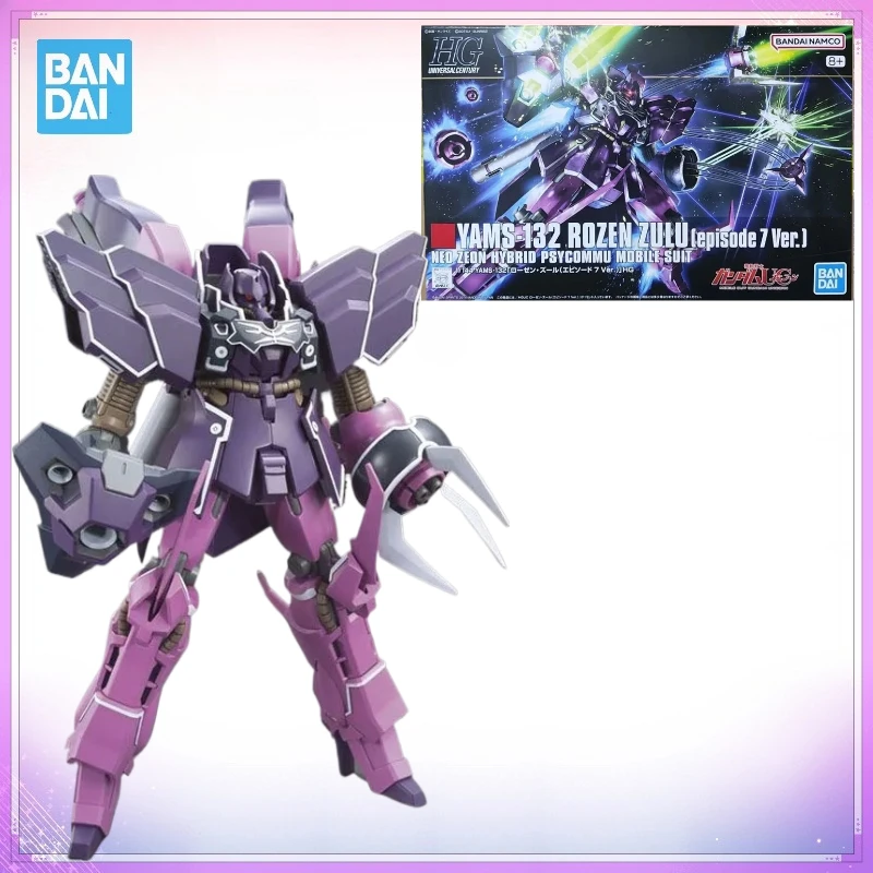 

В наличии Оригинальный конструктор Bandai Gundam Model Kit HGUC 1/144 YAMS-132 Rozen Zulu, серия 7, аниме-фигурка, коллекционная игрушка, подарок, MVC