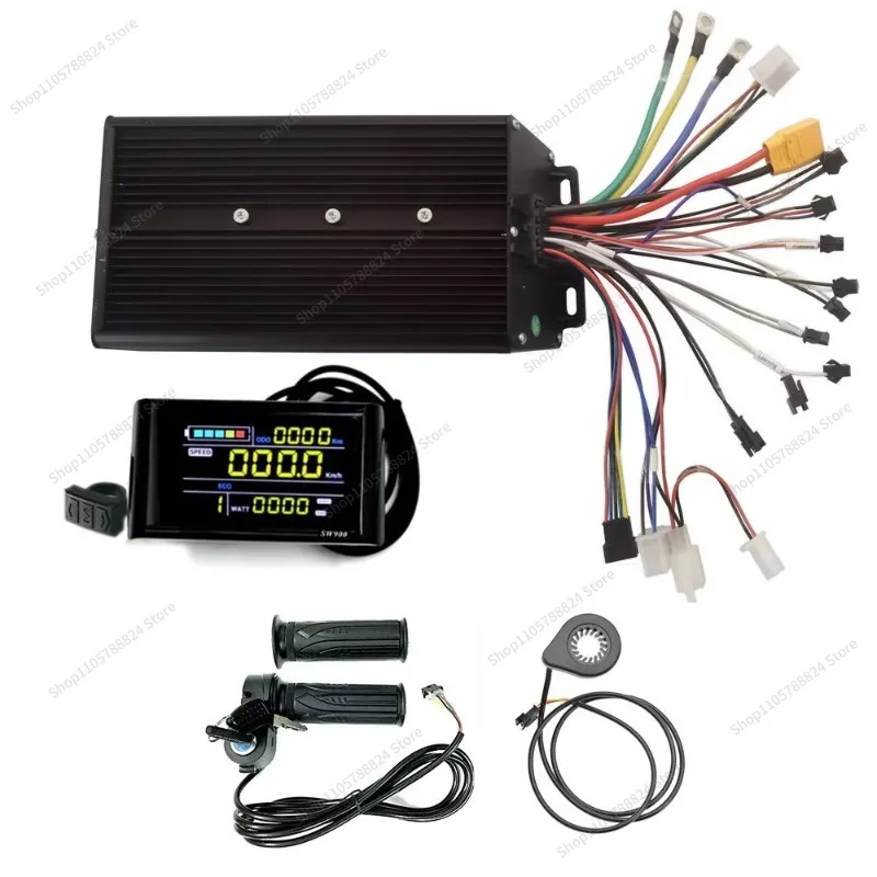 For 48V 52V 60V 72V 60A 2000W 3000W Electric Bike Scooter Motor Conversion Kit Sensor Controller Kit