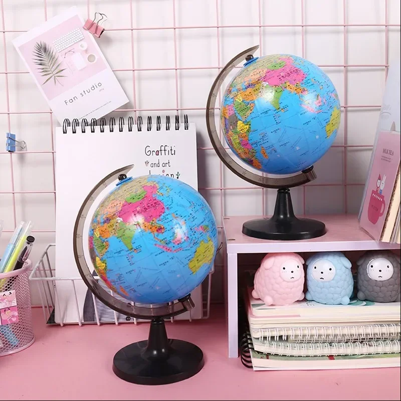 Children's Kids World Earth Globe Kids Educational World Globe Rotating Stand Globe Ball Home Office Ornament