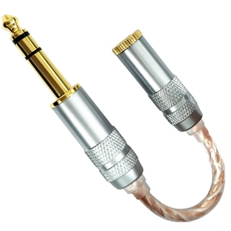 6.35mm to 4.4mm Adapter Cable Balanced Wire Line for Superior Experience 83CF
