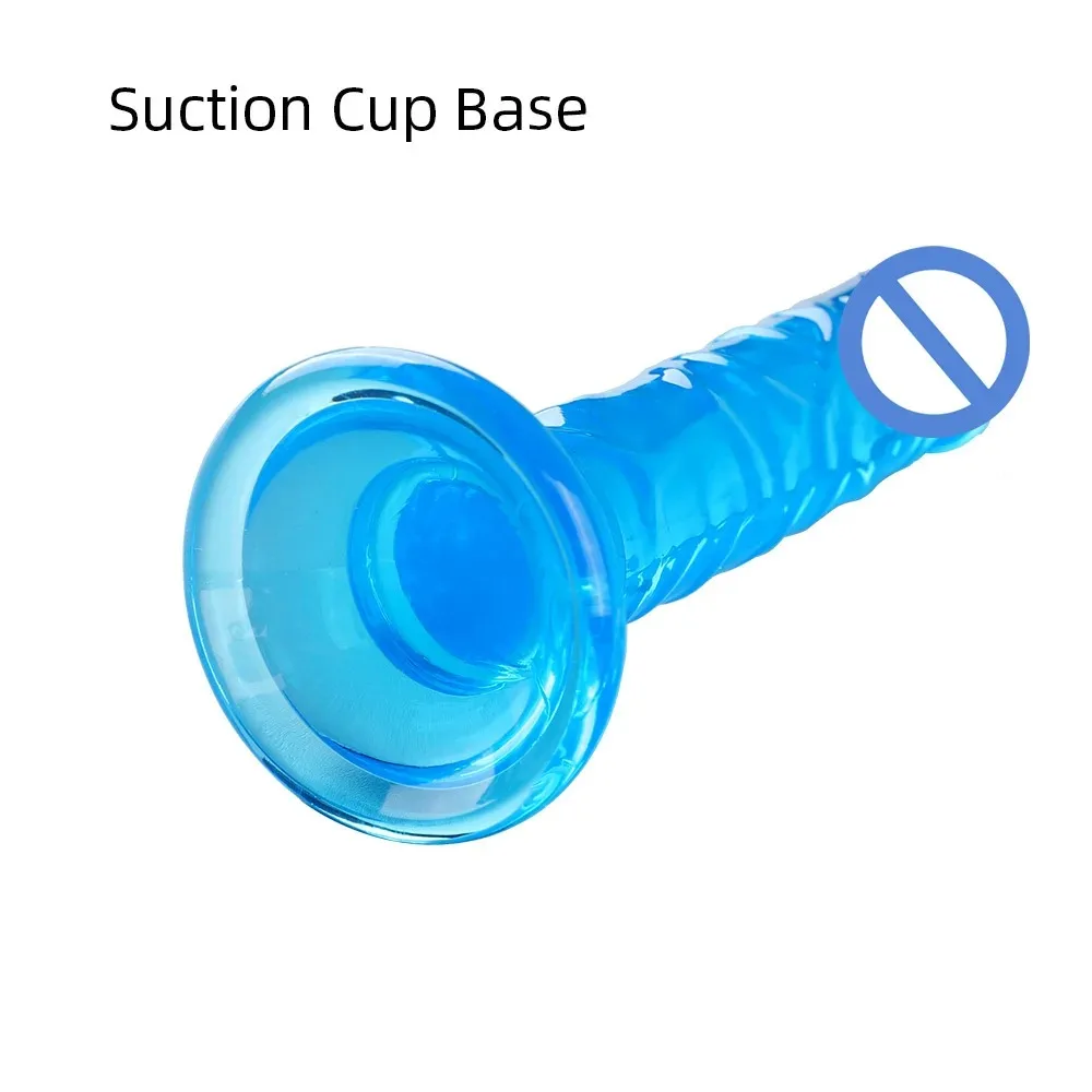 Realistic Mini Jelly Dildo Silicone Penis with Suction Cup G Spot Butt Plug Anal Toys Sex Toys for Women Female Masturbation