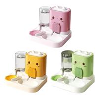 Automatic Pet Feeder Water Dispenser Supplies Household Compact Dog Bowl Cats Feeder Container Removable for Bunny Kitten