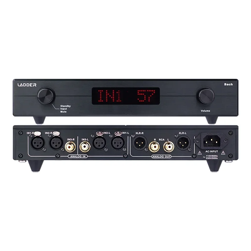Полностью балансный HiFi предусилитель LADDER Bach, стабильный выходной усилитель с структурой R2R