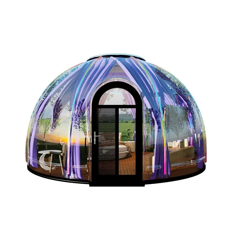 PC Star Room Mobile Scenic Area Camping Spherical Tent Villa Outdoor Homestay Bubble House 3.8 M