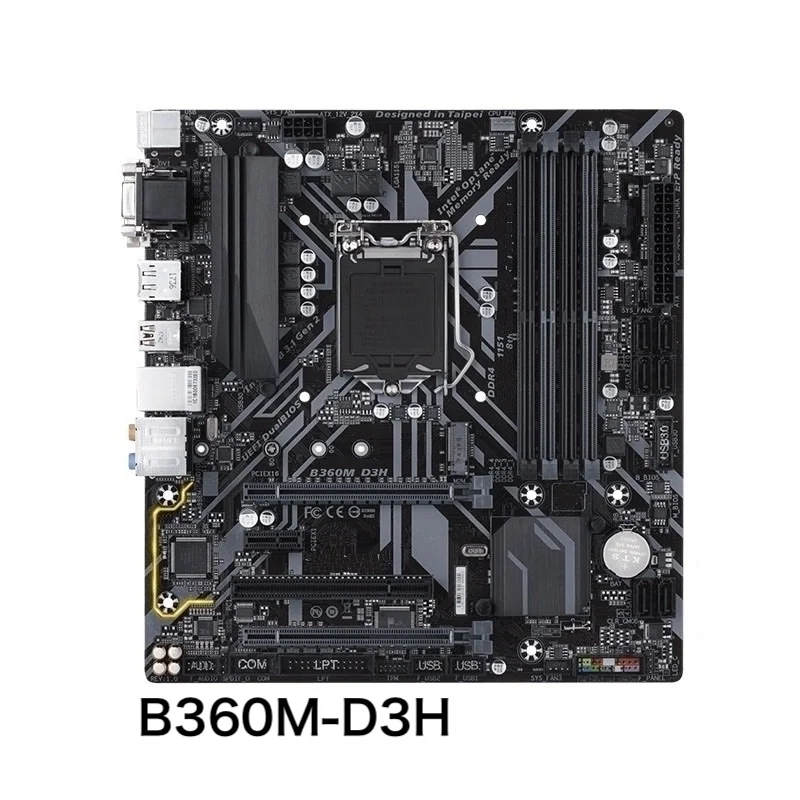 Untuk Motherboard Gigabit B360M D3H LGA 1151 DDR4 Mainboard 100% diuji OK berfungsi penuh pengiriman gratis