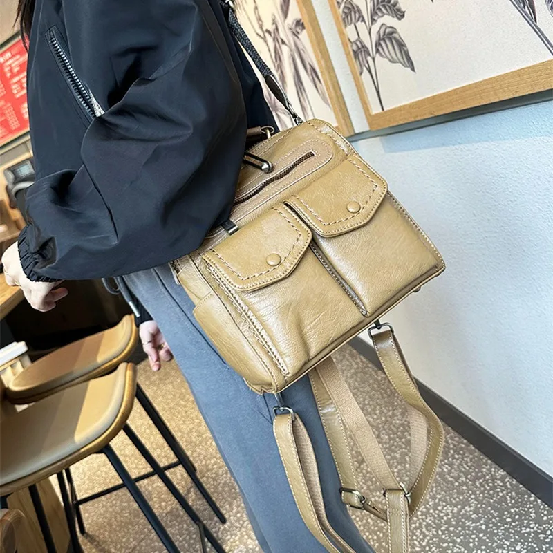 

Многофункциональный рюкзак, дизайнерская маленькая сумка для партии, новая модная 3-сторонняя сумка через плечо и сумка через плечо 2025 года