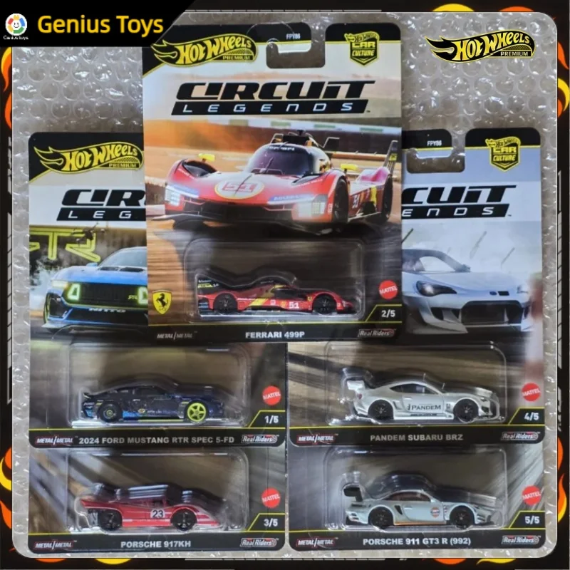 hot-wheels-premium-car-culture-circuit-leggende-set-ford-mustang-ferrari-porsche-metallo-da-collezione-1-64-diecast-model-veicolo-giocattolo