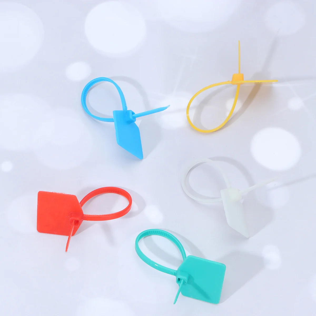 

100 шт. прочные нейлоновые кабельные стяжки, самоблокирующаяся на молнии, проволочная обмотка, маркировочные бирки для электрического кабеля, сверхмощные для домашнего офиса, сетевая мощность