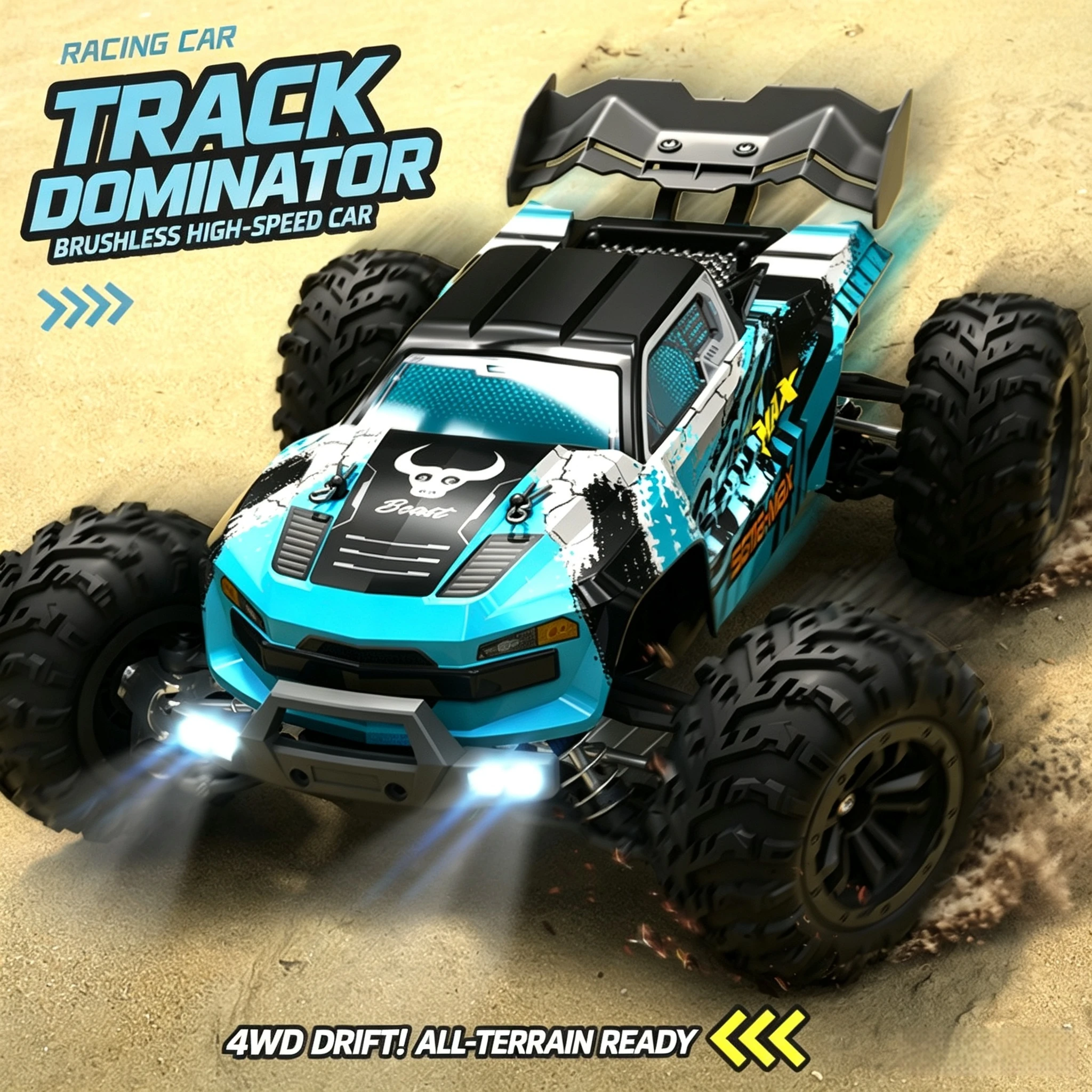 SG116 1/16 High-Speed Cross-Country Climbing Car Brushless Amphibious Four-Wheel Drive RC Remote Control Car Model Drift Car Toy