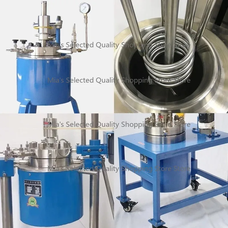 reactor glass chemistry 5L-100L Labotary multi position digital m stirrer manufacturer with hot plate